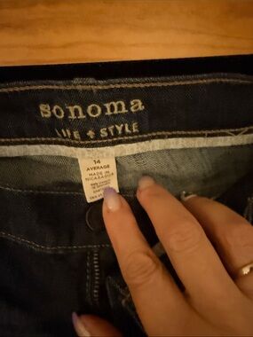 Sonoma Women's Dark Blue Denim Jeans - Everyday Stretch